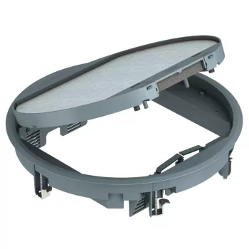   OBO-7405465 Szerelvénybeépítő egység univerzális 324x324x68 acélszürke - GESR9-2U12T 7011