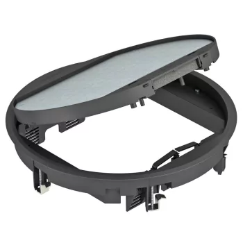   OBO-7405466 Szerelvénybeépítő egység kerek univerzális 324x324x68 grafitszürke - GESR9-2U12T 9011