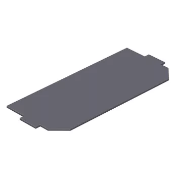 OBO-7407588 takarólemez 165x76mm grafitszürke - LPA GB2