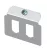 OBO-7407784 tartólap 2 x B tip. kivágáselrendezés 0  - MTM 2B