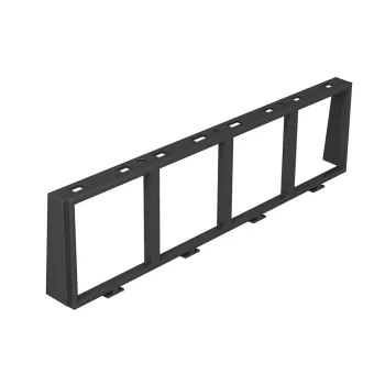   OBO-7408670 beépítő keret 4 x 1 Modul 45-höz 0 grafitszürke - MT45V 4