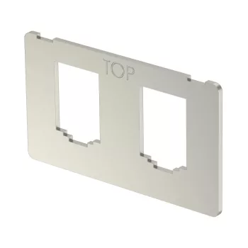   OBO-7408714 Szerelolap 2 db B típusú kivágással 63x36x1,5  - MPK 2B