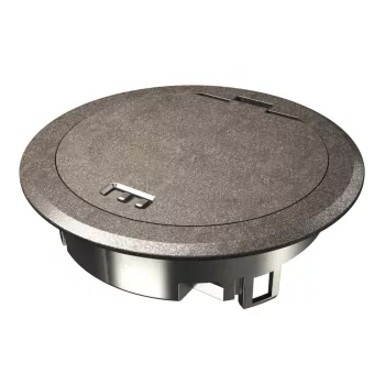   OBO-7408849 csapófedél kábelkivezetővel 140 mm vernickelt-oxidiert 0 - GES R2 Ni-O