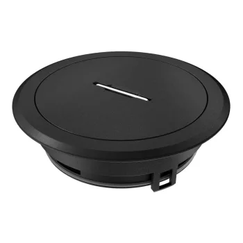   OBO-7408857 tubusfedél fogantyúval 140 mm porbevonatos fekete - GES R2T KP
