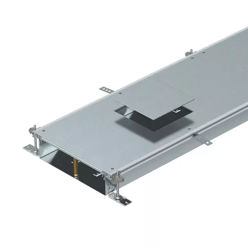 OBO-7424744 nyitható padlócsatorna GES9 szerelvénybetéthez 2400x600x100 szalaghorganyzott, DIN EN 10346 - OKA-W60010050D9