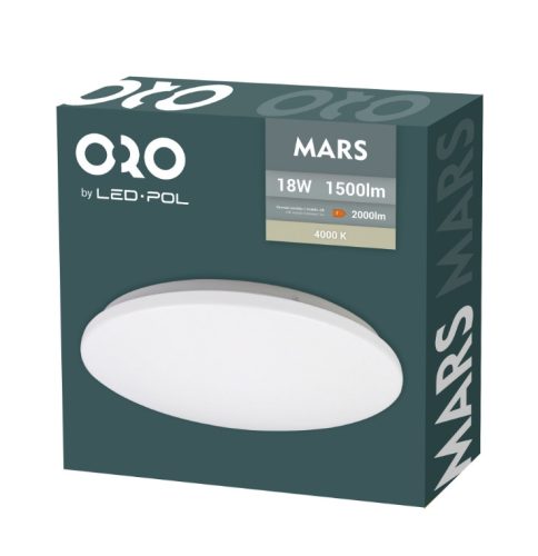 ORO MARS 18W DW 4000K, 1500lm, ø33x70mm, 2év garancia!