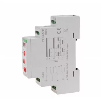   F&F Filipowski - PCU-530 multifunkciós időrelé - Időrelé, multifunkciós, 100-265VAC/DC, 3*8A C/O - HD Hungária - PCU-530