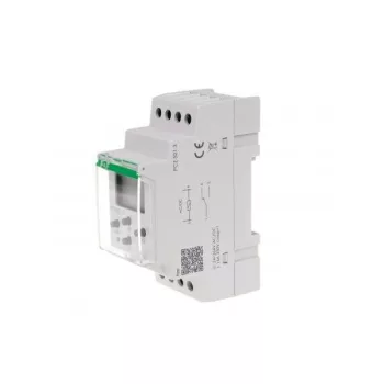   F&F Filipowski - PCZ-521.3 programozható időrelé - Időkapcsoló, programozható, LCD, DIN, 24-264V AC/DC, 24h/7nap 125 program NFC, SPDT - HD Hungária - PCZ-521