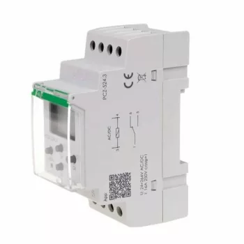   F&F Filipowski - PCZ-524 programozható időrelé - Időkapcsoló, programozható, LCD, DIN, 24-264V AC/DC 1év, asztronómiai, NFC, SPDT - HD Hungária - PCZ-524