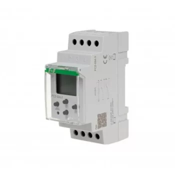   F&F Filipowski - PCZ-526 programozható időrelé - Időkapcsoló, programozható, LCD, DIN, 24-264V AC/DC 1év, asztronómiai, NFC, DPDT - HD Hungária - PCZ-526