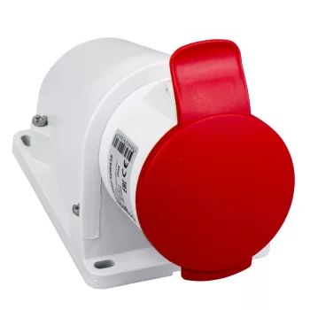   SCHNEIDER PKF32W435 - MUREVA PK (Pratika) Falra szerelhető aljzat, 3P+N+F, 6h, 32A, 415V, IP44, csavaros