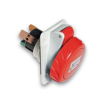   SCHNEIDER PKY32F734 - MUREVA PK (Pratika) Panelre szerelhető döntött aljzat, 3P+F, 6h, 32A, 415V, IP67, gyorscsatlakozás