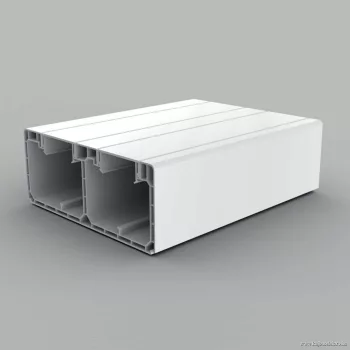   KOPOS ELEKTRO - PK 160X65 D HD - Szerelvénybeépítő csatorna Parapetcsat műa 160x65mm tetővel fehér 2 rek. 45mm 2m/szál 6m/cs