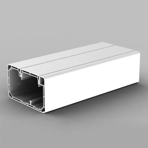 KOPOS ELEKTRO - PK 90X55 D HF HD - Szerelvénybeépítő csatorna Parapetcsat műa 90x55mm tetővel fehér 2m/szál