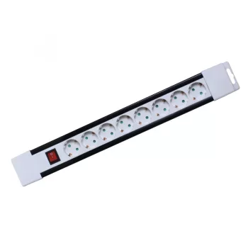   SOMOGYI ELEKTRONIC - PNV 08K/WH - 8as elosztó kapcsolóval, 2m fehér