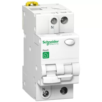   SCHNEIDER R9D31210 - RESI9 áramvédős kismegszakító, AC osztály, 1P-N, C, 10A, 30mA