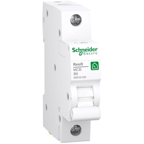 SCHNEIDER R9F04106 - RESI9 kismegszakító, 1P, B, 6A