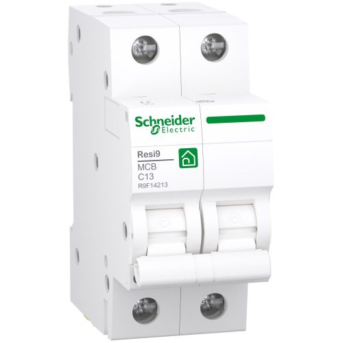 SCHNEIDER R9F14213 - RESI9 kismegszakító, 2P, C, 13A