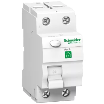   SCHNEIDER R9R11263 - RESI9 áram-védőkapcsoló, AC osztály, 2P, 63A, 30mA