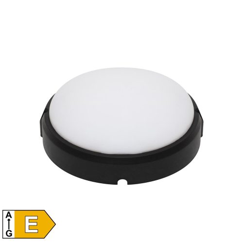 SOMOGYI ELEKTRONIC - RCC 18 LED/BK - LED-es fali/mennyezeti lámpa, kör alakú, fekete, 18 W, 4000K