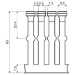 KOPOS ELEKTRO - RK 40X60 LD - Perforált huzalozócsatorna Műa csatorna  40x60mm perforált vil.szürke