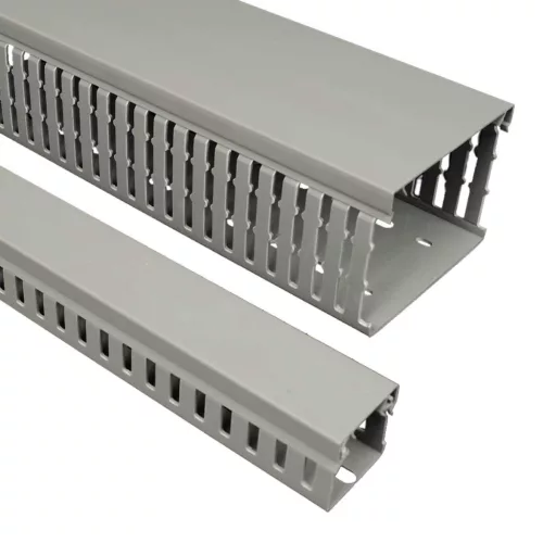 KOPOS ELEKTRO - RK 50X50 DIN LD - Perforált huzalozócsatorna Műa csatorna  50x50mm perforált vil.szürke