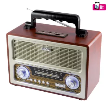   SOMOGYI ELEKTRONIC - RRT 3B - Retro táskarádió, MP3-BT, 3 sávos