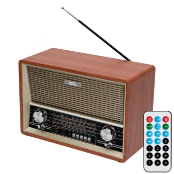   SOMOGYI ELEKTRONIC - RRT 4B - Retro asztali rádió, MP3-BT, 4 sávos