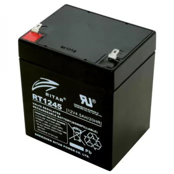 SOMOGYI ELEKTRONIC - RT 1245E - Ólomakkumulátor, 12V/4,5Ah