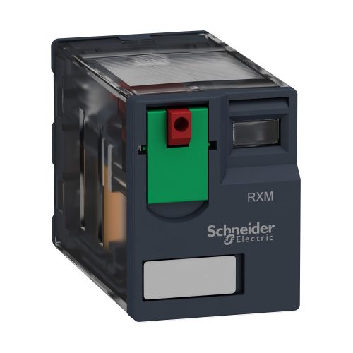 SCHNEIDER RXM4AB1B7 - Zelio RXM miniatűr relé, 4CO, 6A, 24VAC, tesztgomb