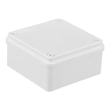   S-BOX 116B Kötődoboz, sima oldalfalú, fehér, 100x100x50mm, IP65