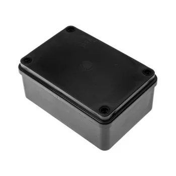   S-BOX 216C Kötődoboz, sima oldalfalú, fekete, 120x80x50mm, IP65, UV-álló