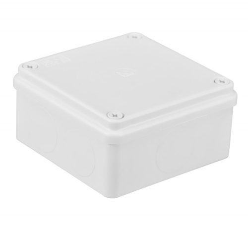 S-BOX 116B Kötődoboz, sima oldalfalú, fehér, 100x100x50mm, IP65