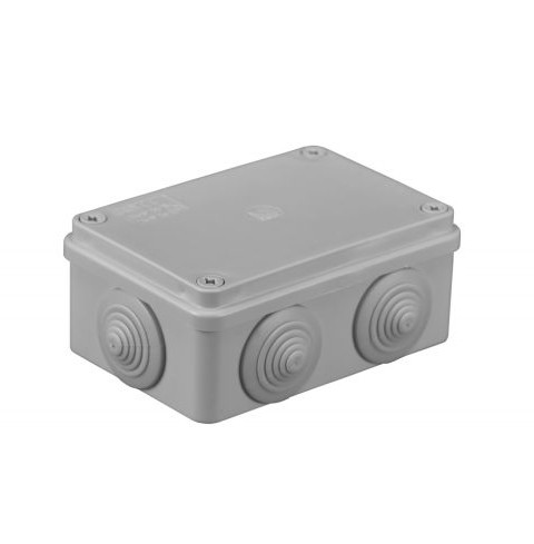 S-BOX 206 Kötődoboz, 6 gumi bevezetővel, 120x80x50mm, IP65