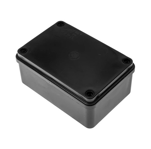 S-BOX 216C Kötődoboz, sima oldalfalú, fekete, 120x80x50mm, IP65, UV-álló
