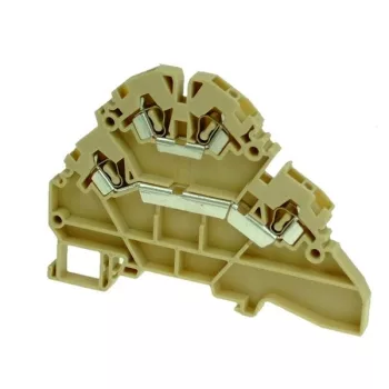   IMO - SK SCD2.5BEIGE - Sorkapocs rugós, 2,5mm2, 600V, 20A, emeletes, 2-2, bézs - HD Hungária - SCD2.5BEIGE