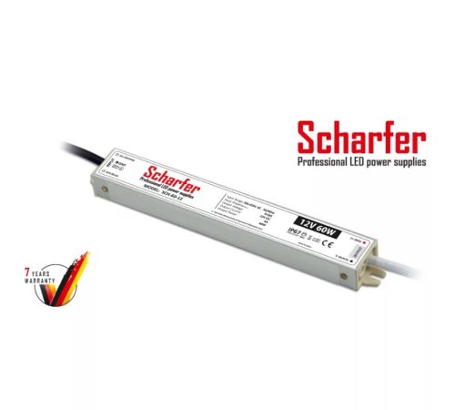 Scharfer 60W 12V 5A IP67 LED tápegység