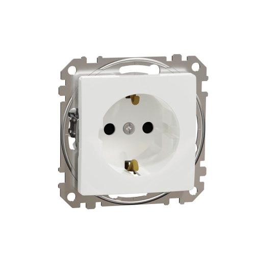 SCHNEIDER SDD111021 - SEDNA 2P+F csatlakozóaljzat biztonsági zsaluval, csavaros bekötés, 16A, fehér