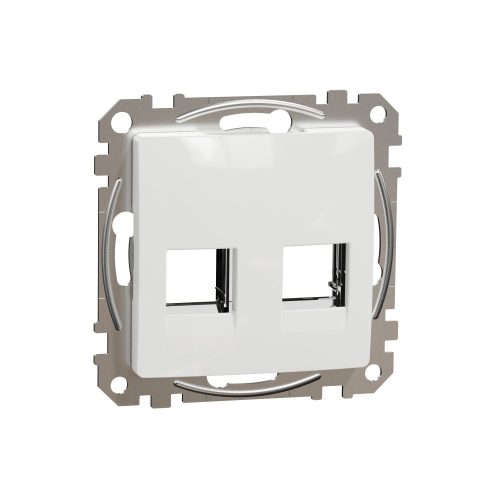 SCHNEIDER SDD111442C - SEDNA 2xRJ45 adapter, AMP-Tyco betétekhez, fehér