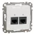 SCHNEIDER SDD111462 - SEDNA 2xRJ45 Cat6 UTP aljzat, fehér