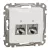 SCHNEIDER SDD111467S - SEDNA 2xRJ45 Cat6A STP aljzat, fehér