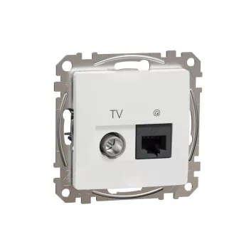   SCHNEIDER SDD111469T - SEDNA TV/RJ45 Cat6 UTP kombinált aljzat, fehér