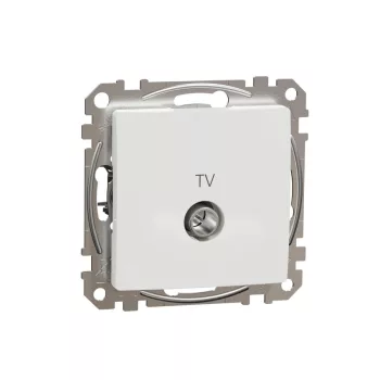   SCHNEIDER SDD111471 - SEDNA TV aljzat, végzáró, 4 dB, fehér