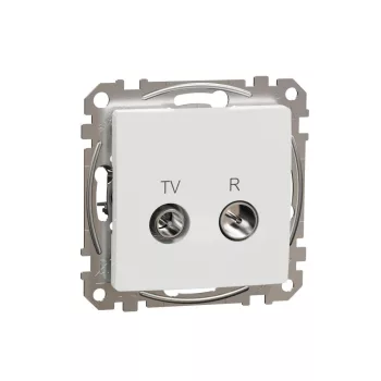   SCHNEIDER SDD111471R - SEDNA TV/R aljzat, végzáró, 4 dB, fehér