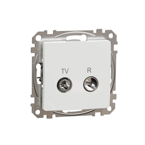 SCHNEIDER SDD111471R - SEDNA TV/R aljzat, végzáró, 4 dB, fehér