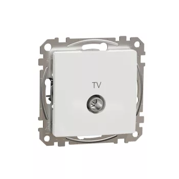   SCHNEIDER SDD111474 - SEDNA TV aljzat, átmenő, 7 dB, fehér