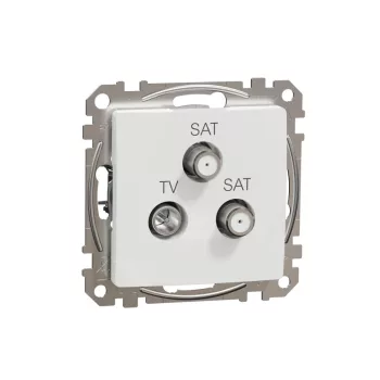   SCHNEIDER SDD111481S - SEDNA TV/SAT/SAT aljzat, végzáró, 4 dB, fehér