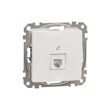 SCHNEIDER SDD111491 - SEDNA 1xRJ11 aljzat, fehér