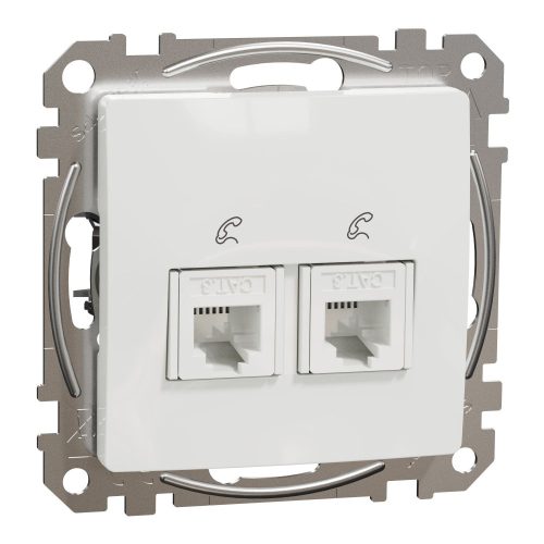 SCHNEIDER SDD111492 - SEDNA 2xRJ11 aljzat, fehér