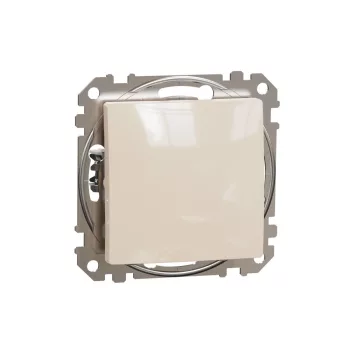   SCHNEIDER SDD112101 - SEDNA Egypólusú kapcsoló, rugós bekötés, 10AX, (101), bézs